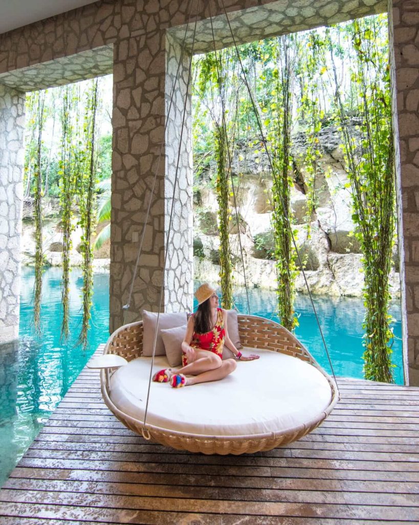Muluk spa swing at Hotel Xcaret Mexico