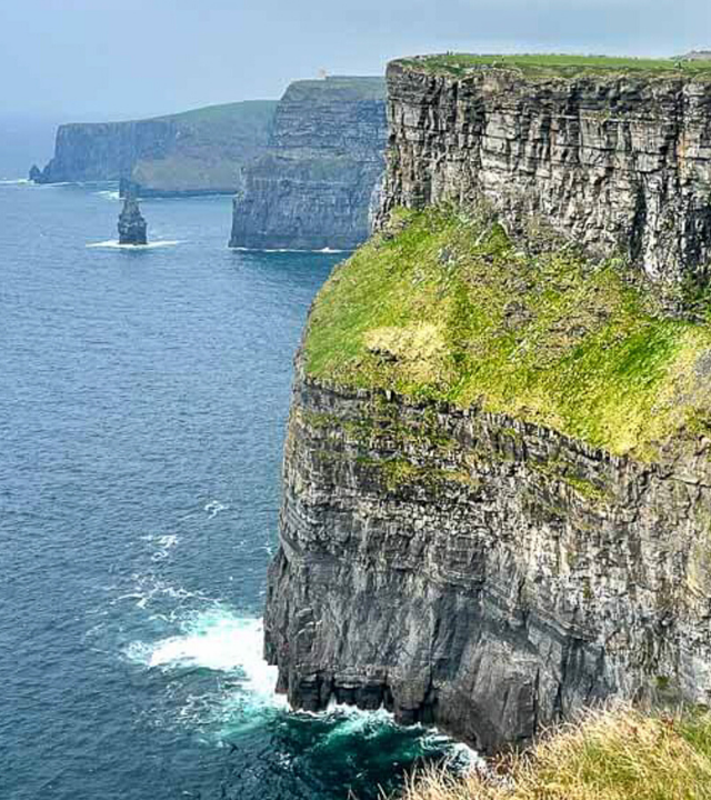 View of the Cliffs of Moher sea cliffs in Ireland