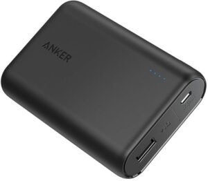 The Anker PowerCore 10000, our recommended portable power bank for Hawaii